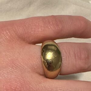 Elegant Gold Dome Ring